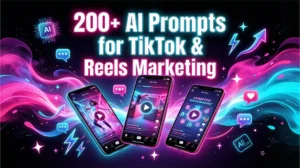 AI Prompts for TikTok Marketing: 205 Scroll-Stopping Hooks, Scripts and CTAs (Copy and Paste)
